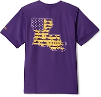 Columbia Sportswear Youth Louisiana State University Flag Terminal Tackle T-shirt