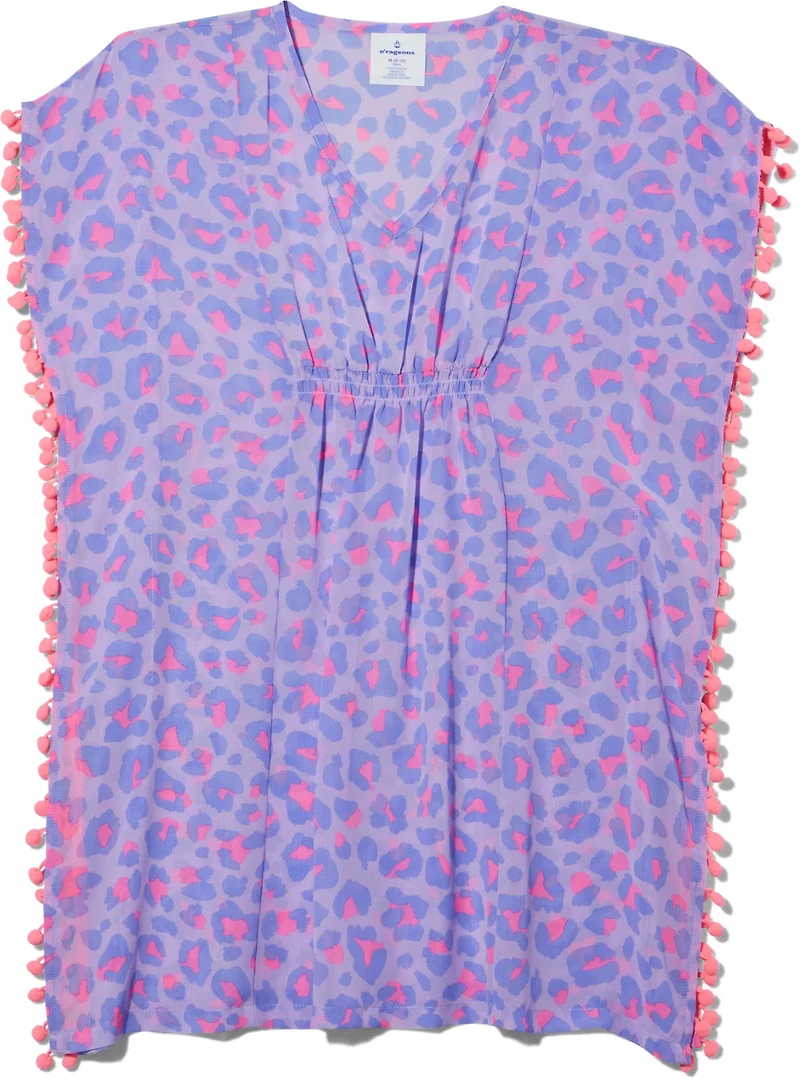 O'Rageous Girls' Leopard Printed Caftan