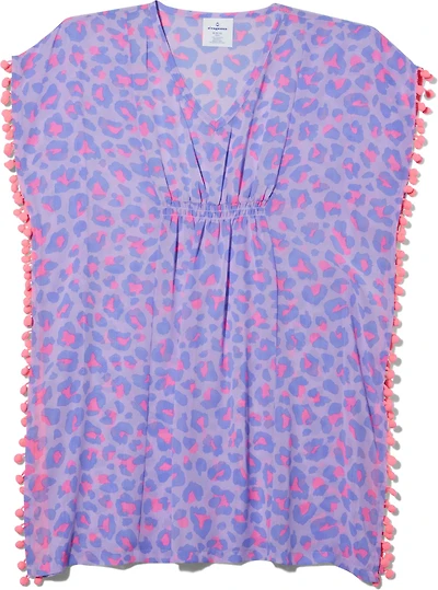 O'Rageous Girls' Leopard Printed Caftan