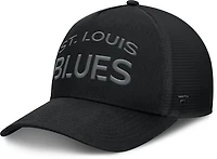 Fanatics Blues Road 6 Structured Adjustable A frame Meshback Cap