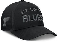 Fanatics Blues Road 6 Structured Adjustable A frame Meshback Cap