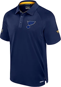 Fanatics Men's Blues AP Rink Polo Shirt