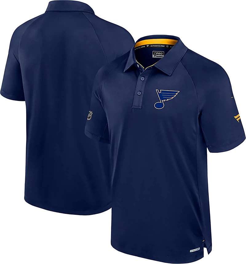 Fanatics Men's Blues AP Rink Polo Shirt