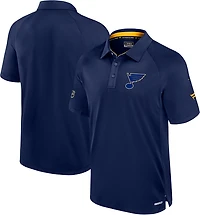 Fanatics Men's Blues AP Rink Polo Shirt