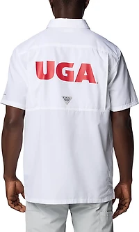 Columbia Georgia Bulldogs PFG Slack Tide Omni-Shade Button-Up Camp Shirt