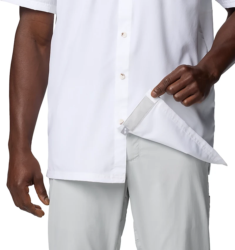 Columbia Georgia Bulldogs PFG Slack Tide Omni-Shade Button-Up Camp Shirt