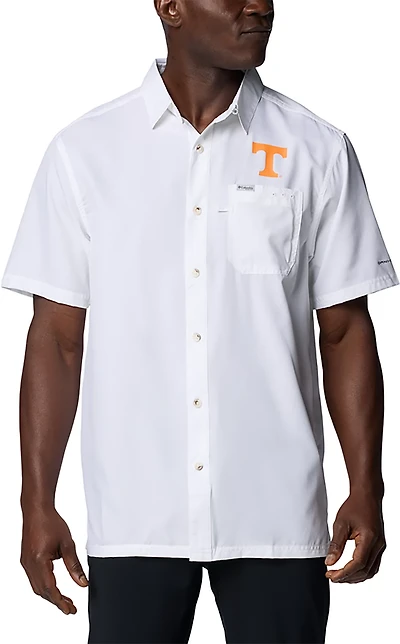 Columbia Tennessee Volunteers PFG Slack Tide Omni-Shade Button-Up Camp Shirt