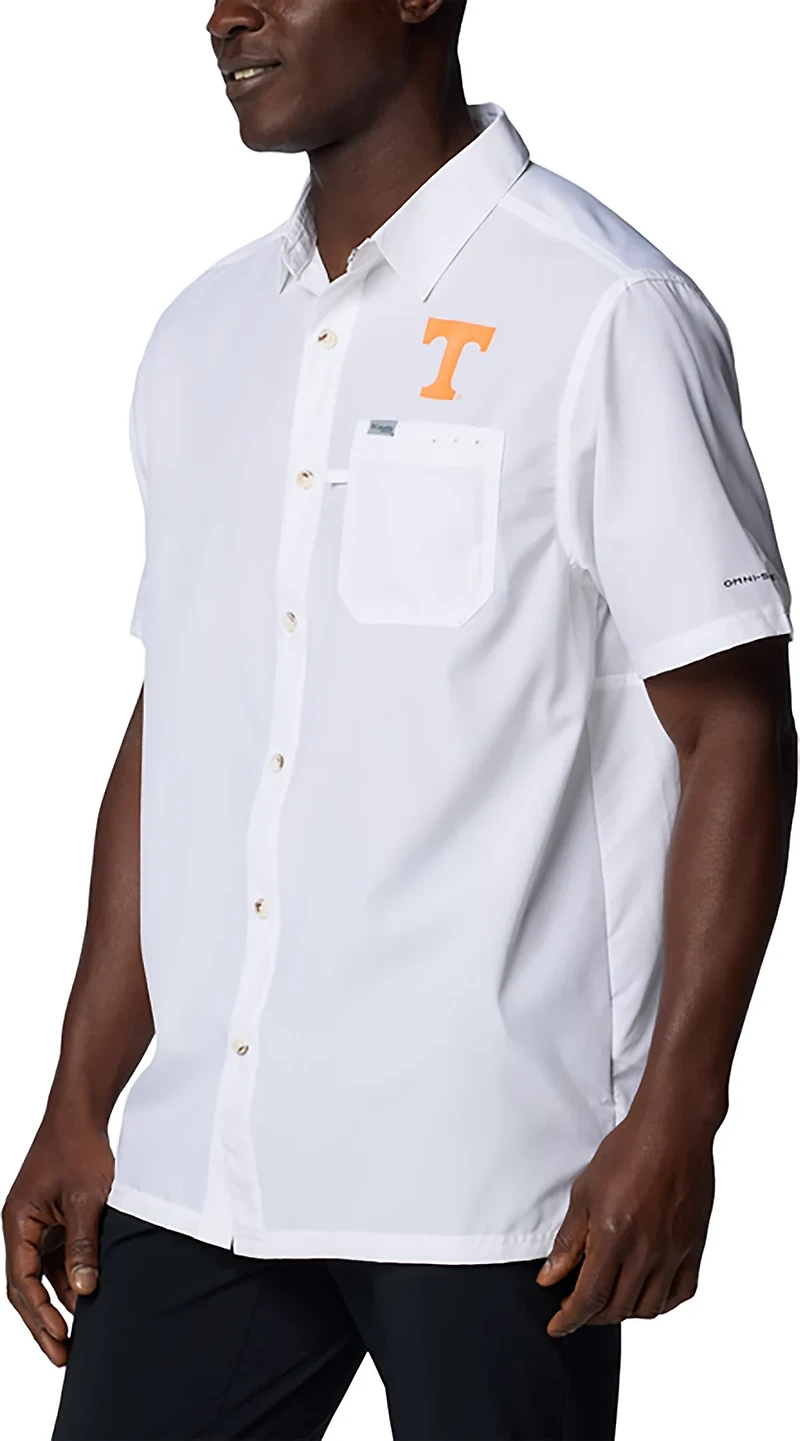 Columbia Tennessee Volunteers PFG Slack Tide Omni-Shade Button-Up Camp Shirt