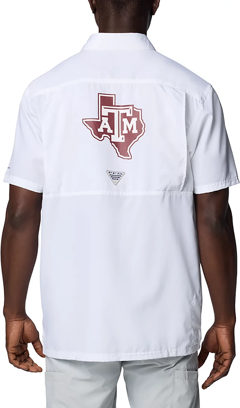 Columbia Texas AM Aggies PFG Slack Tide Omni-Shade Button-Up Camp Shirt