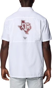 Columbia Texas AM Aggies PFG Slack Tide Omni-Shade Button-Up Camp Shirt