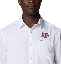 Columbia Texas AM Aggies PFG Slack Tide Omni-Shade Button-Up Camp Shirt