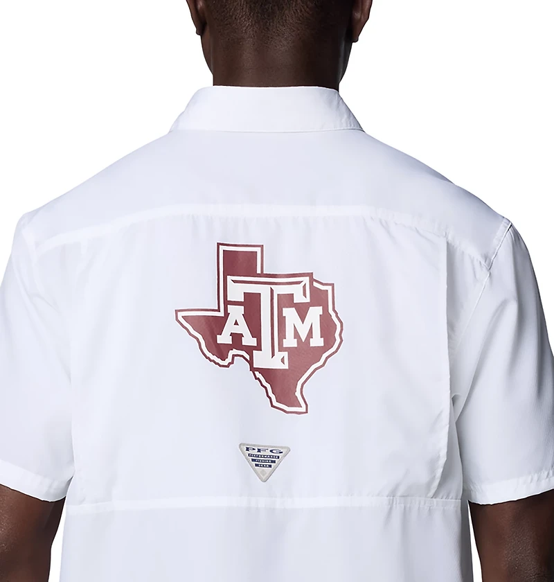 Columbia Texas AM Aggies PFG Slack Tide Omni-Shade Button-Up Camp Shirt