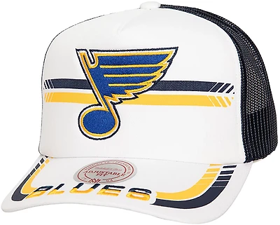 Mitchell & Ness Adults' St. Louis Blues Last Lap Trucker Cap