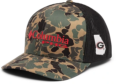 Columbia Sportswear Georgia Bulldogs Adults' PHG Camo Mesh Ball Cap