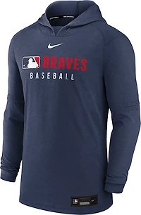 Nike Men's Atlanta Braves Authentic Collection Long Sleeve Hoodie