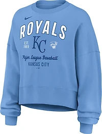 Nike Women's Kansas City Royals Long Sleeve Fleece Crewneck Sweatshirt