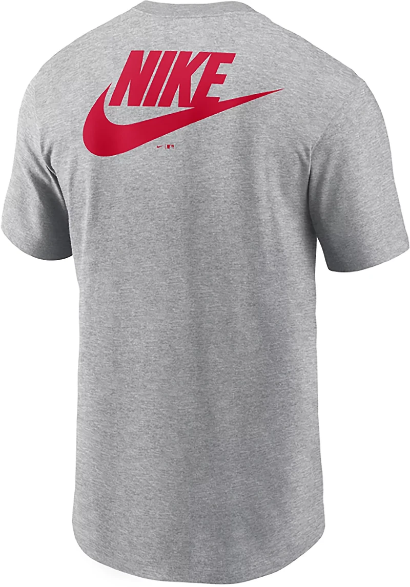 Nike Men's Braves Cooperstown Large Logo 2 Hit T-shirt