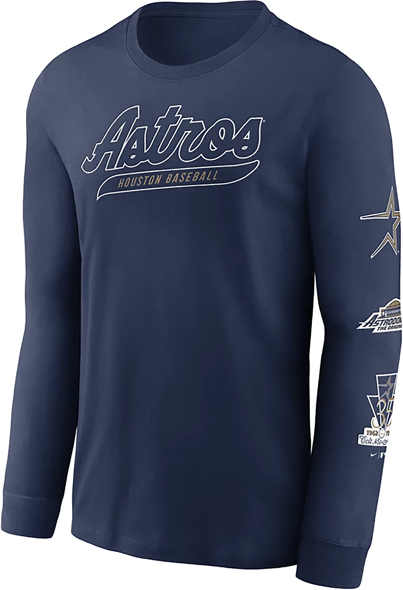 Nike Men's Houston Astros Cooperstown Knockout Long Sleeve T-shirt
