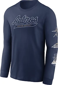 Nike Men's Houston Astros Cooperstown Knockout Long Sleeve T-shirt