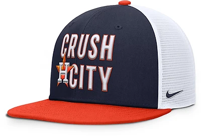 Nike Men's Astros Primetime Pro Structured Square Bill Trucker Cap