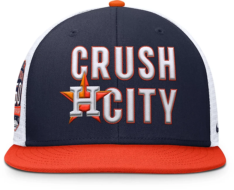 Nike Men's Astros Primetime Pro Structured Square Bill Trucker Cap