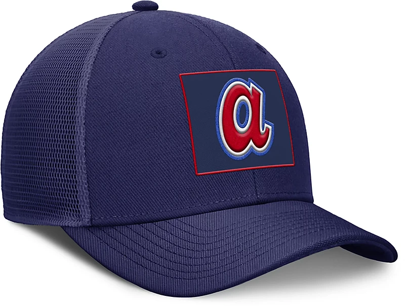 Nike Men's Braves Cooperstown Rise Structured Trucker Cap