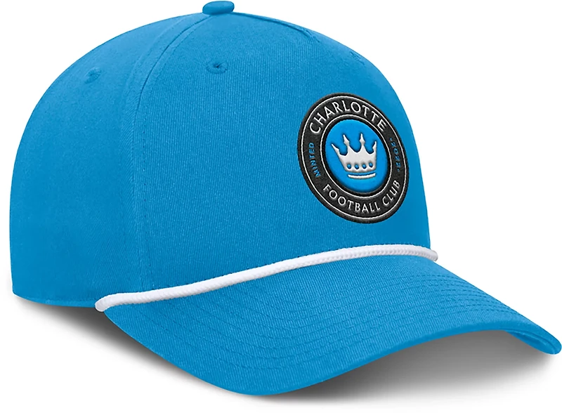 Fanatics Men's Charlotte FC Route One A-Frame Adjustable Snapback Cap