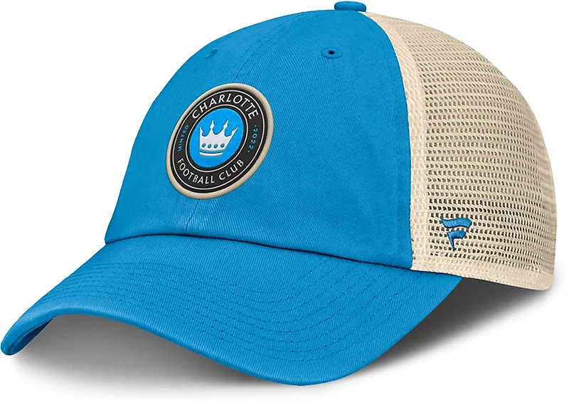 Fanatics Men's Charlotte FC False Nine Unstructured Adjustable Mesh Snapback Cap