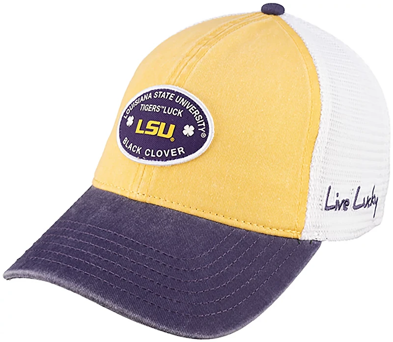 Black Clover Men's Louisiana State University Retro Adjustable Trucker Cap