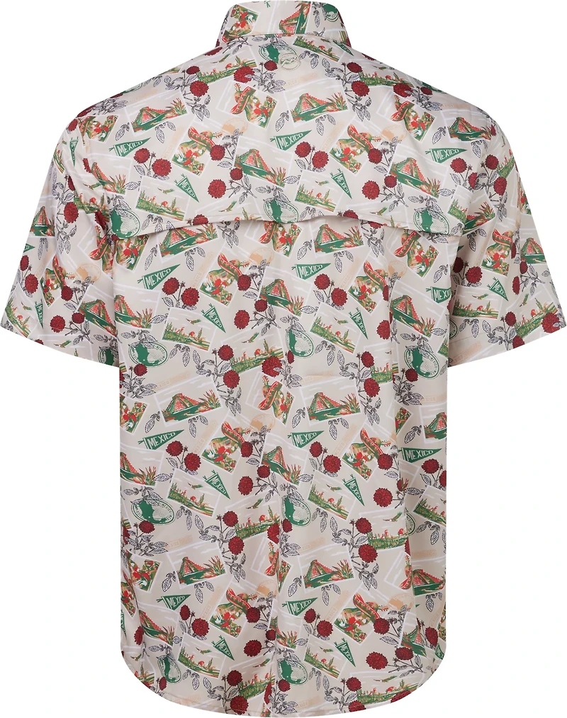 Magellan Outdoors Men's Mexico Print Fishing Shirt