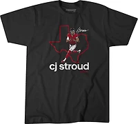 BreakingT Men's Houston Texans C.J. Stroud State Outline T-shirt