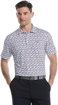 Callaway Golf Men's Americana Print Short Sleeve Polo Shirt