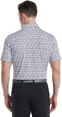 Callaway Golf Men's Americana Print Short Sleeve Polo Shirt