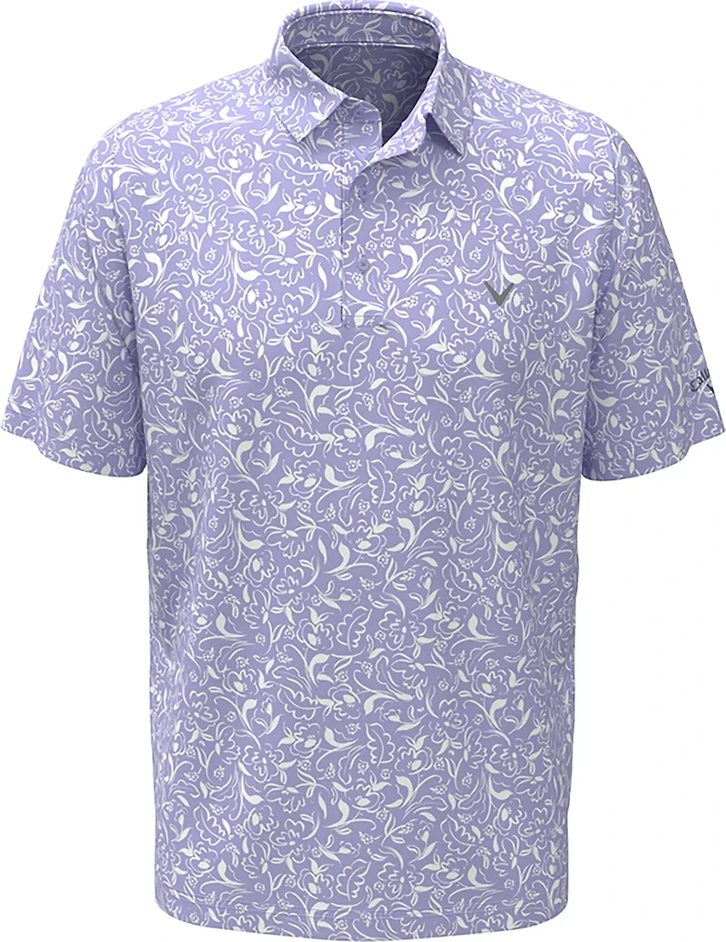 Callaway Boys' Floral Printed Polo Shirt