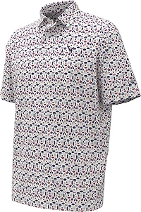 Callaway Golf Boys' Americana Printed Short Sleeve Polo Shirt