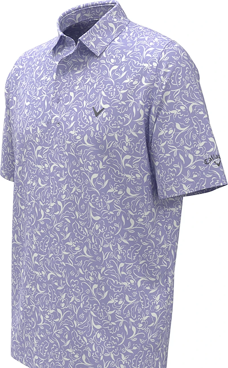 Callaway Boys' Floral Printed Polo Shirt