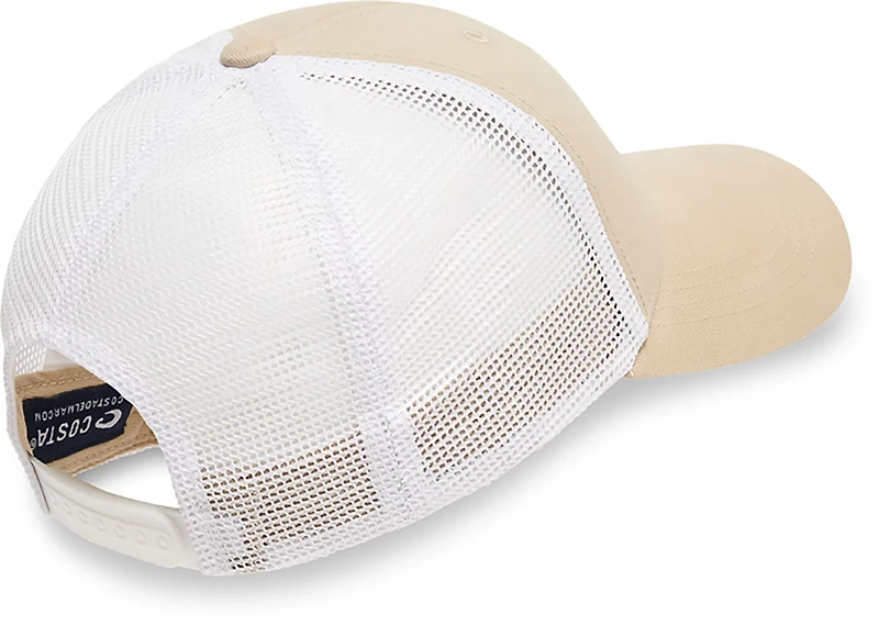 Costa Del Mar Men's Short Sleeve Bass Waves Trucker Cap