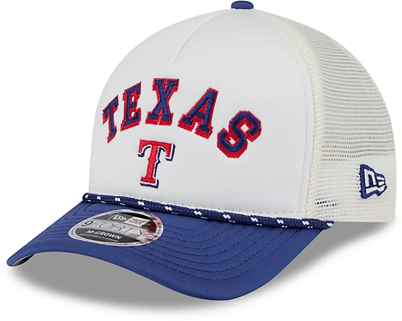 New Era Men's Texas Rangers Chrome Arch 9FORTY Cap