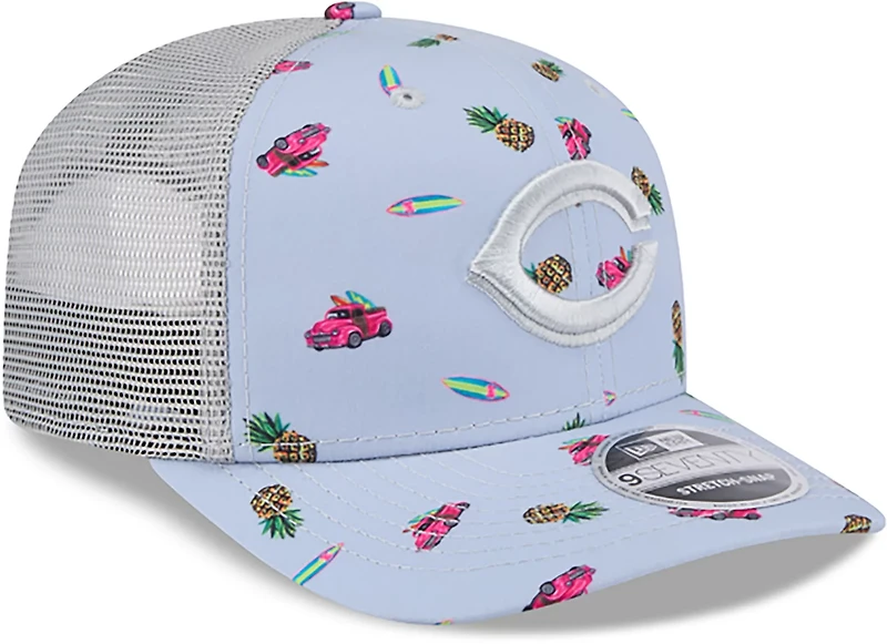 New Era Men's Cincinnati Reds Pineapple Pattern 9SEVENTY Cap
