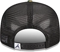 New Era Adults' Braves Evergreen Camo 9FIFTY Trucker Cap