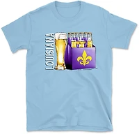State Life Men's Louisiana Lager Beer Short Sleeve T-shirt