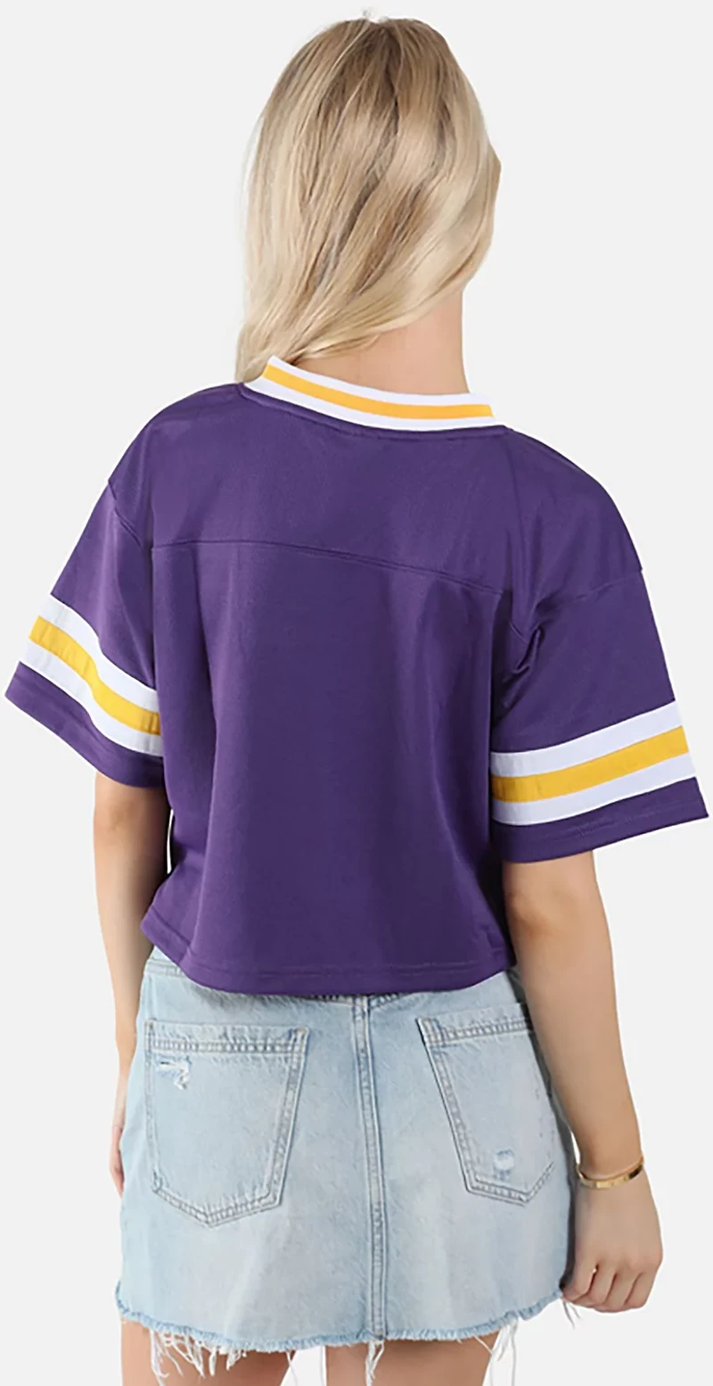 Hype and Vice Women's University of Georgia Cropped Football Jersey