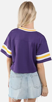 Hype and Vice Women's University of Georgia Cropped Football Jersey