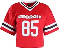 Hype and Vice Women's University of Georgia Cropped Football Jersey