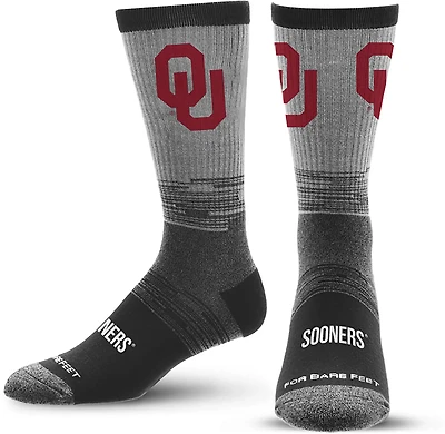 For Bare Feet Adults' Oklahoma Sooners Tonal Socks