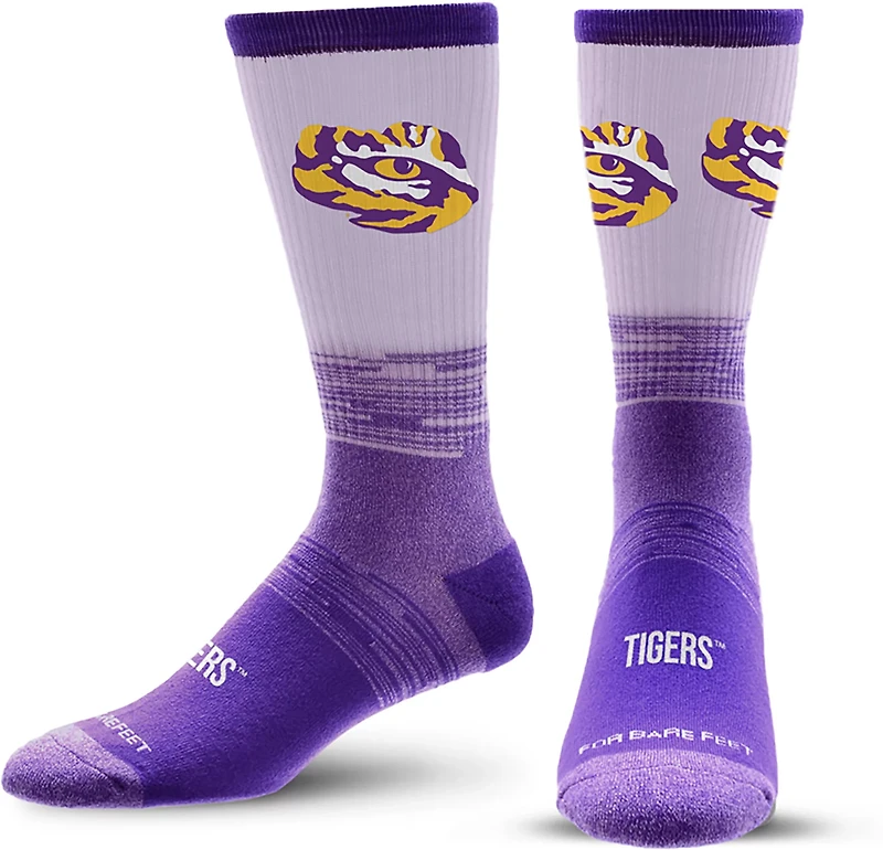 For Bare Feet Adults' LSU Tigers Tonal Socks