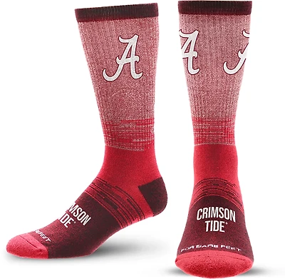 For Bare Feet Adults' Alabama Crimson Tide Tonal Socks