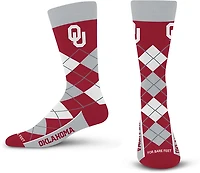 For Bare Feet Adults' Oklahoma Sooners Argyle Remix Trouser Socks