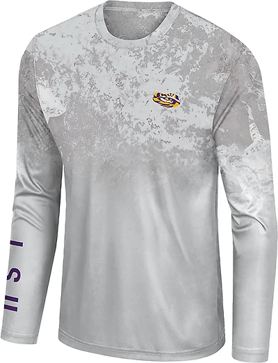 Colosseum Athletics Men's LSU Tigers Realtree Panama Performance Long Sleeve T-shirt