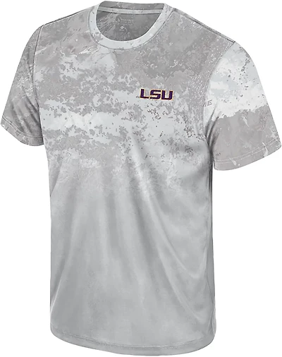 Colosseum Athletics Men's LSU Tigers Realtree Newport Performance Short Sleeve T-shirt